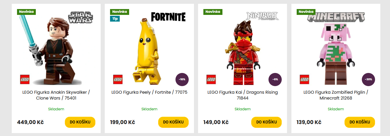 Původní zobrazení cen